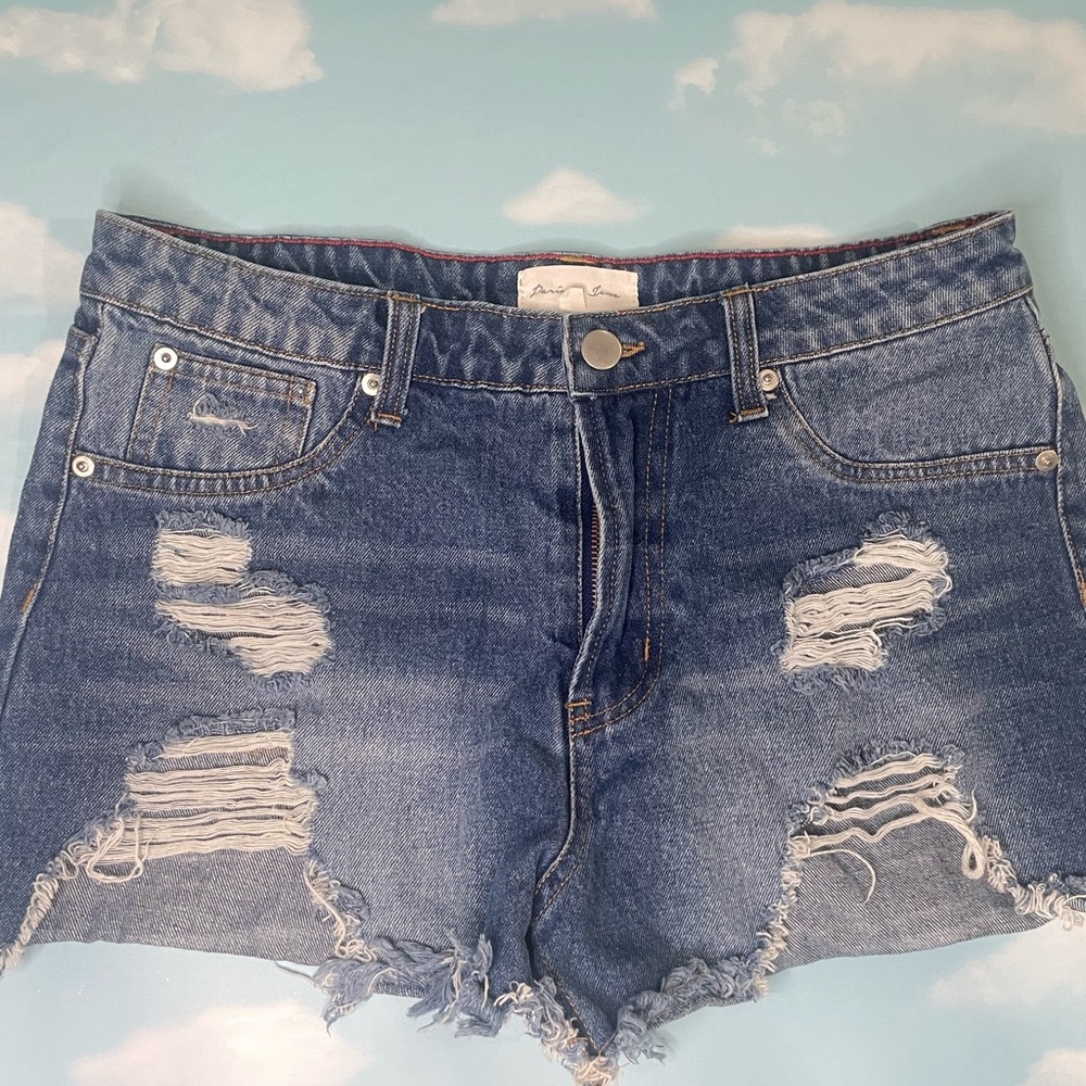 Mini Distressed Denim Shorts